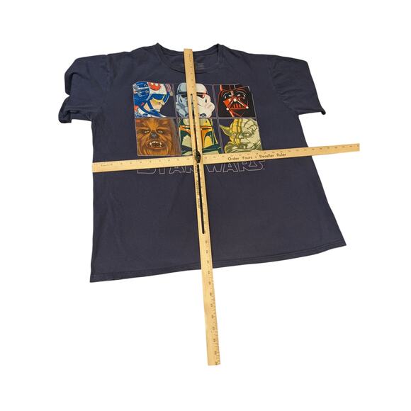 Star Wars Disney Mens 2XL T Shirt Sci Fi Graphic Darth Vader Yoda Chewbacca Boba - Picture 10 of 12